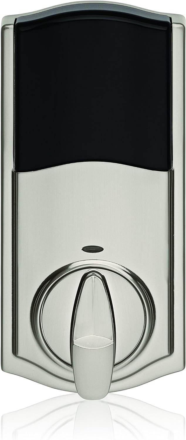 Weiser Zwave Plus Traditional Touch Screen Deadbolt Lock, Satin Nickel