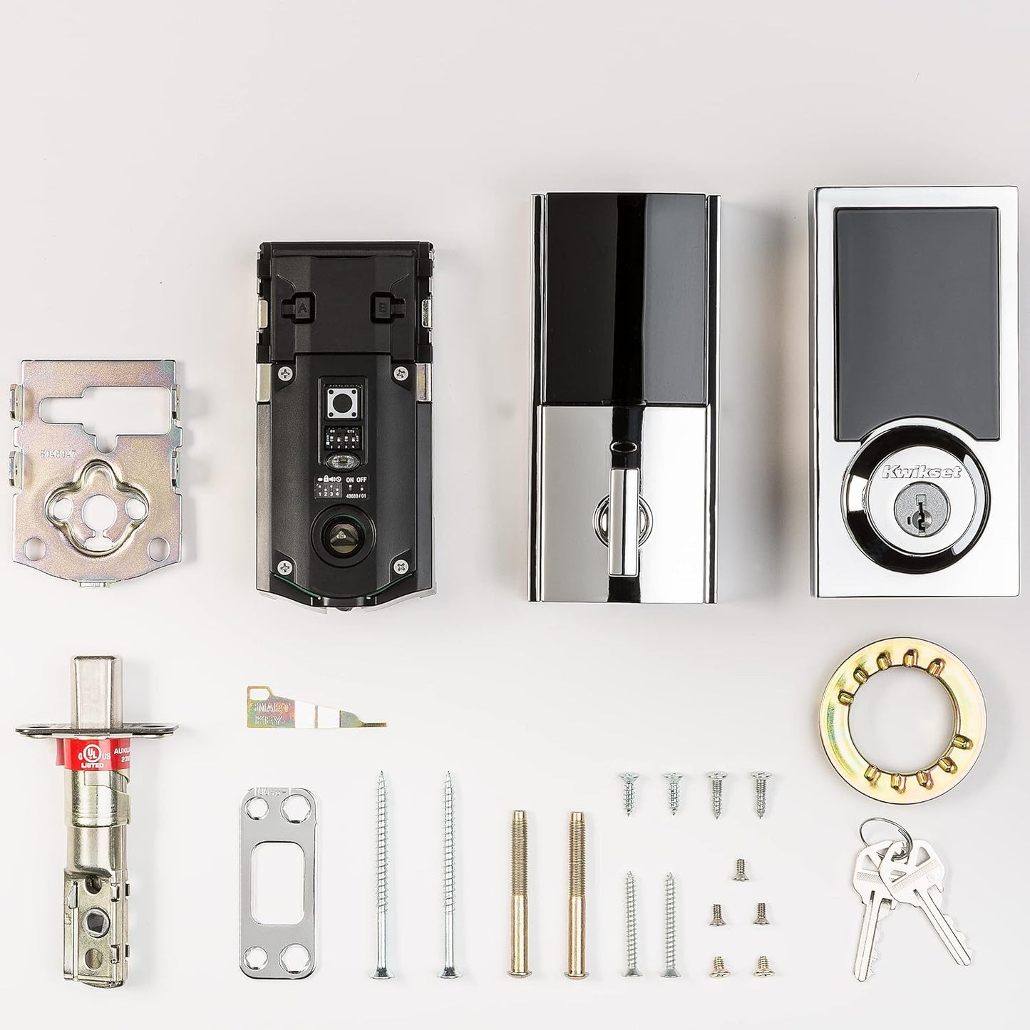 Weiser Zwave Plus Contemporary Touch Screen Deadbolt Lock, Iron Black