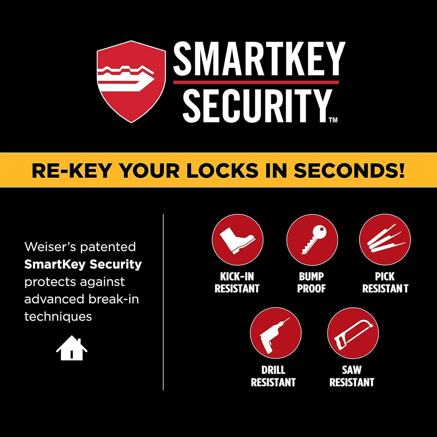 Weiser Zwave Plus Traditional Touch Screen Deadbolt Lock, Satin Nickel