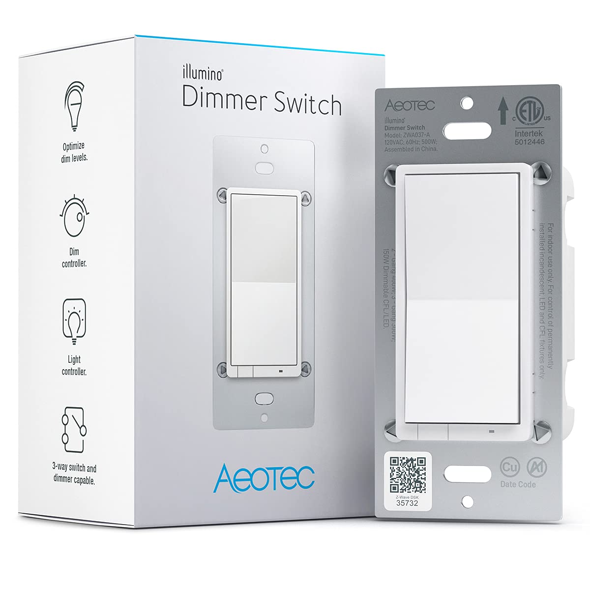 Aeotec Illumino ZWave 700 Wall Dimmer