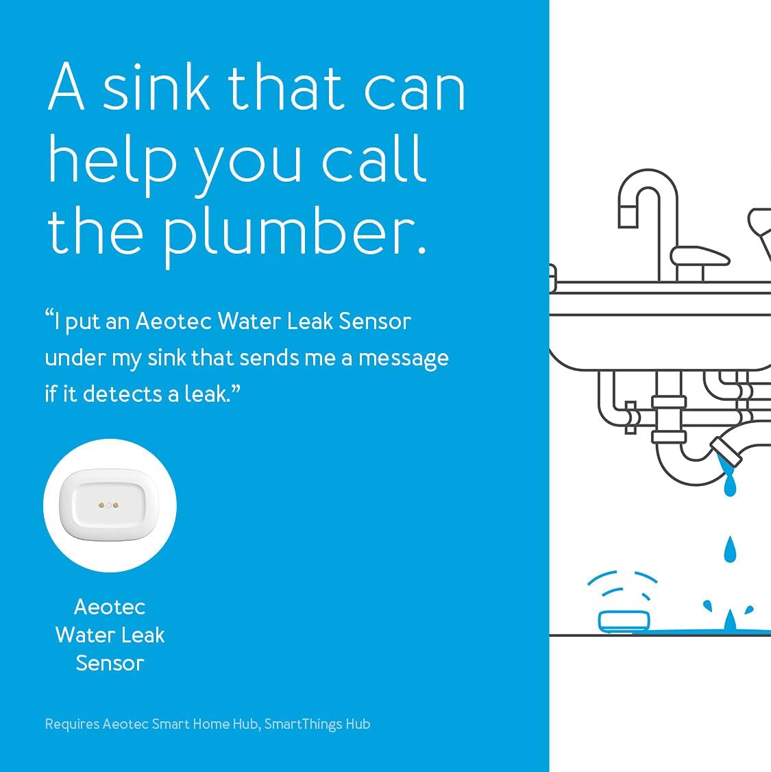 Aeotec SmartThings Zigbee Water Leak Sensor