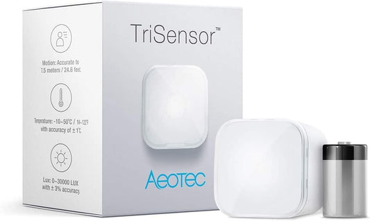 Aeotec ZWave TriSensor, Motion, Temperature, Light Intensity - evergreenly