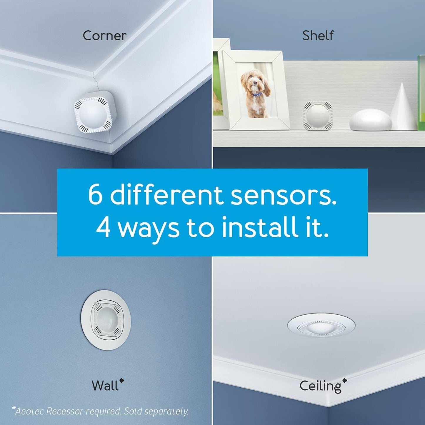 Aeotec Zwave Multisensor 7 Motion, Temperature, Light, Humidity - evergreenly