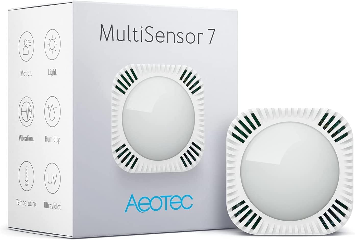 Aeotec Zwave Multisensor 7 Motion, Temperature, Light, Humidity - evergreenly