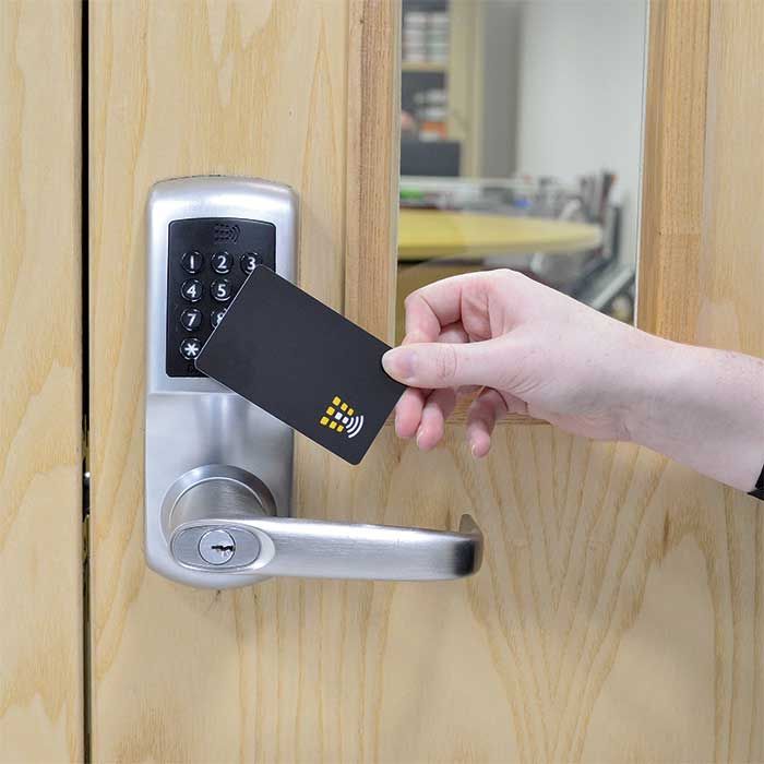 Codelocks CL5510 Lock, Netcode, Mifare Reader, Grade 2, Brushed Steel, 2 3/8