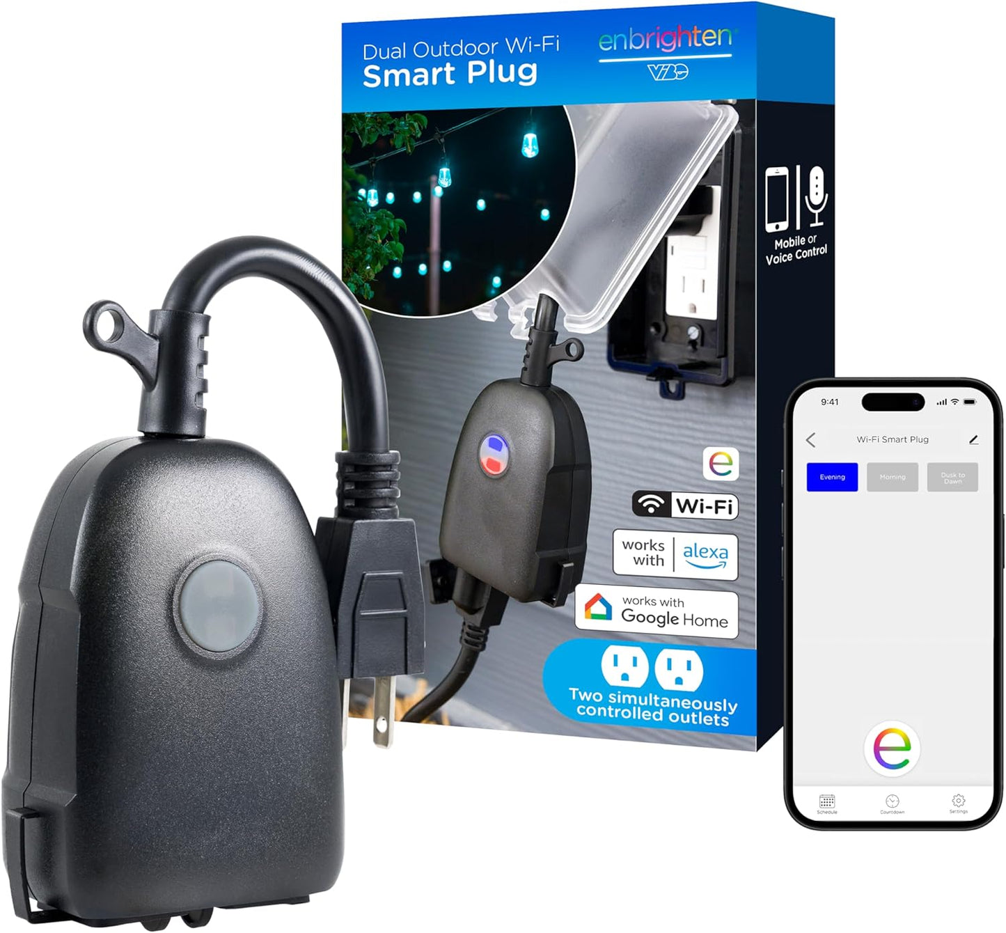 Enbrighten 51251 WiFi Outdoor Smart Plug