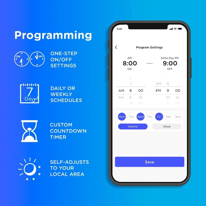 Enbrighten 54525 WiFi Controlled Surge Protector Power Bar, 3 FT Extension Cord, Black