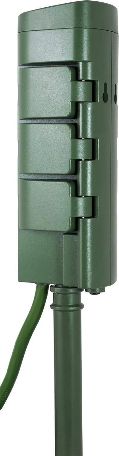 Enbrighten 51492 WiFi Smart Plug, Yard Stake, 6-Grounded Outlets, Simultaneous Control