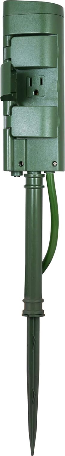 Enbrighten 51492 WiFi Smart Plug, Yard Stake, 6-Grounded Outlets, Simultaneous Control