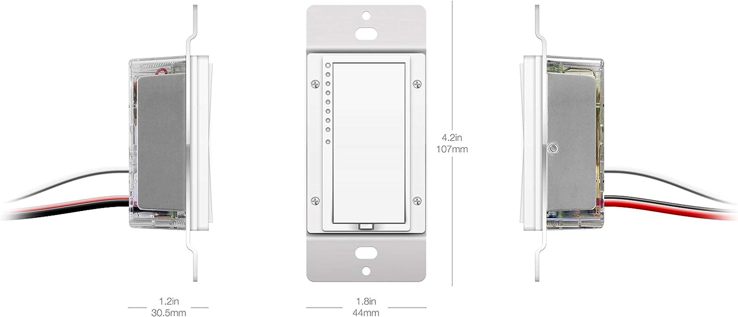 INSTEON Dual Band SwitchLinc Dimmer 600W White
