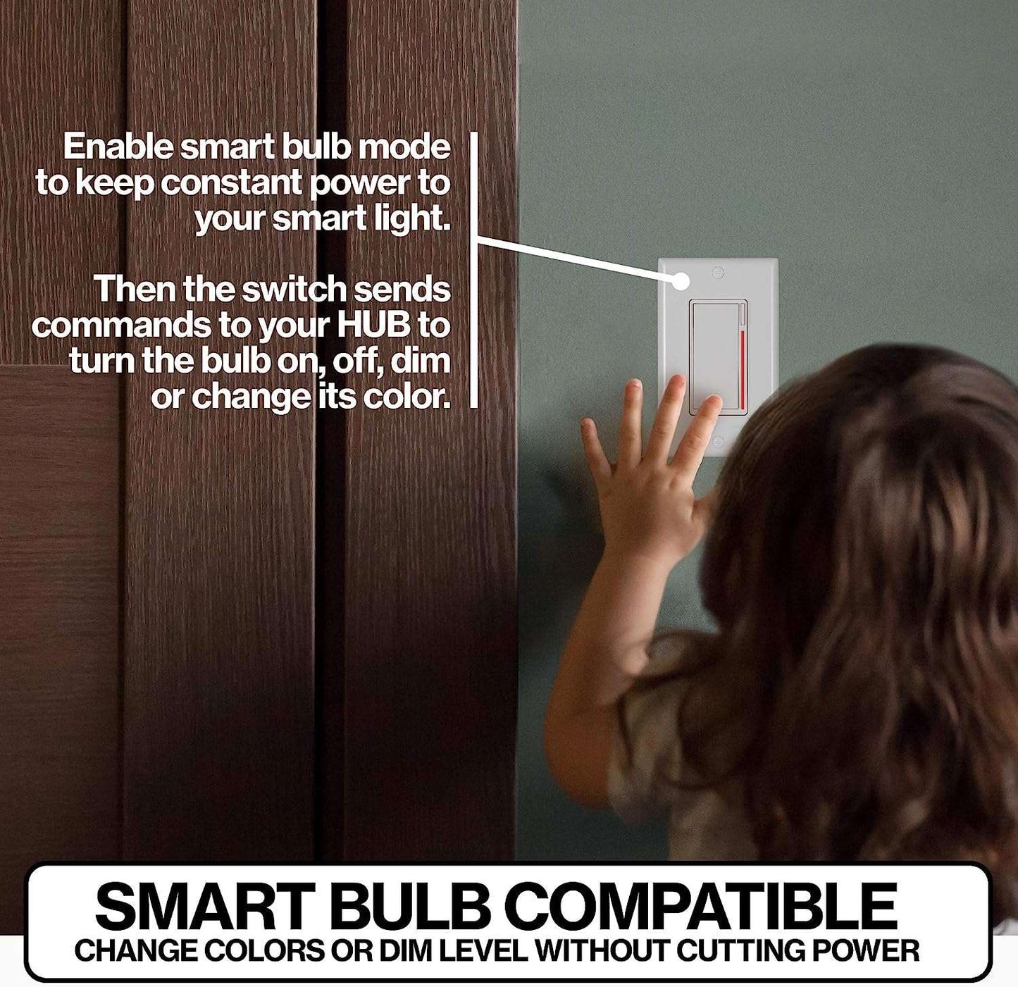 Inovelli Red Series ZWave 800 Series 2-in-1 Wall Dimmer Switch VZW31-SN