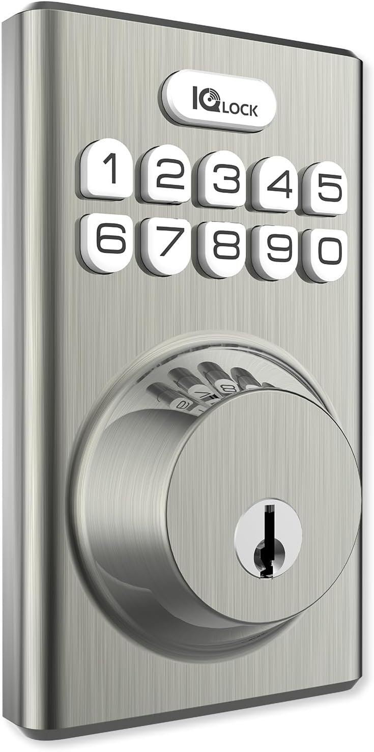 Qolsys PowerG Door Lock Satin Nickel