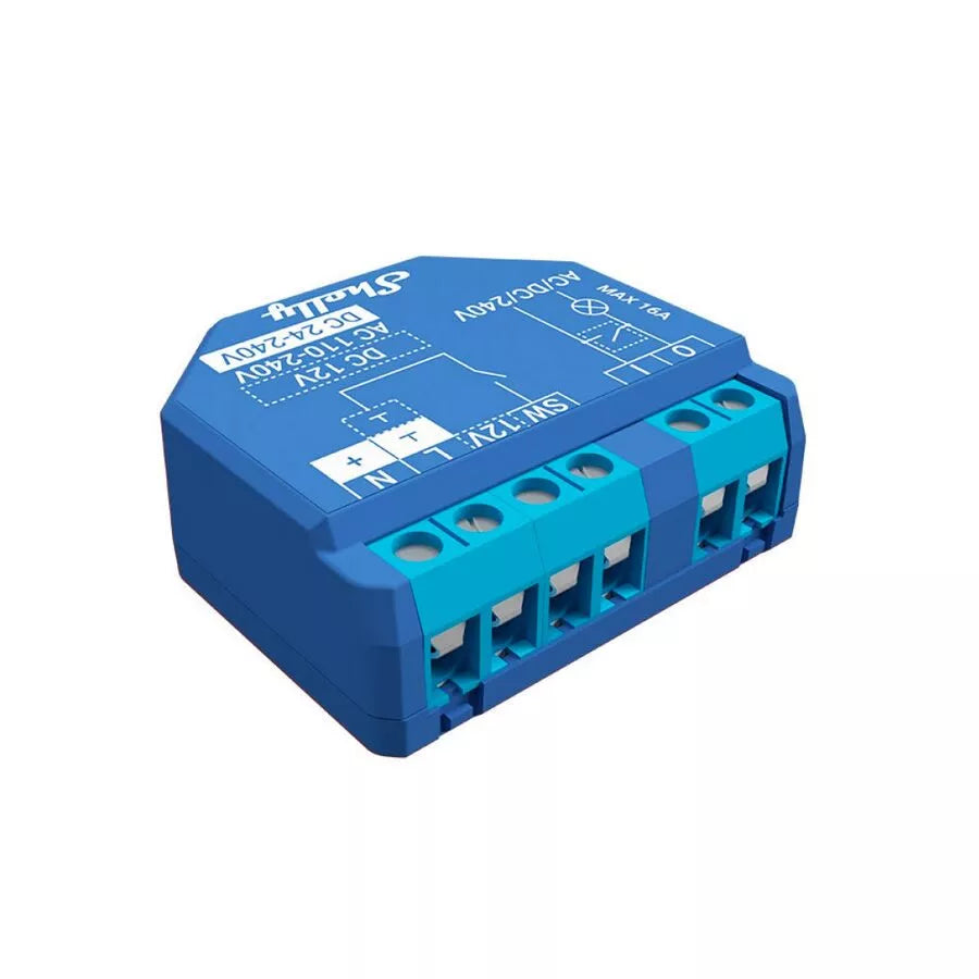 Shelly Plus 1 UL WiFi Smart Relay with Dry Contact Input - evergreenly
