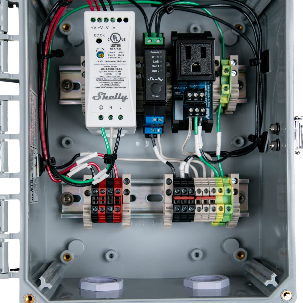 Shelly Pro CL5510 2PM WiFi / Ethernet DIN Rail Mount Smart Relay,2 Ch,Power Metering