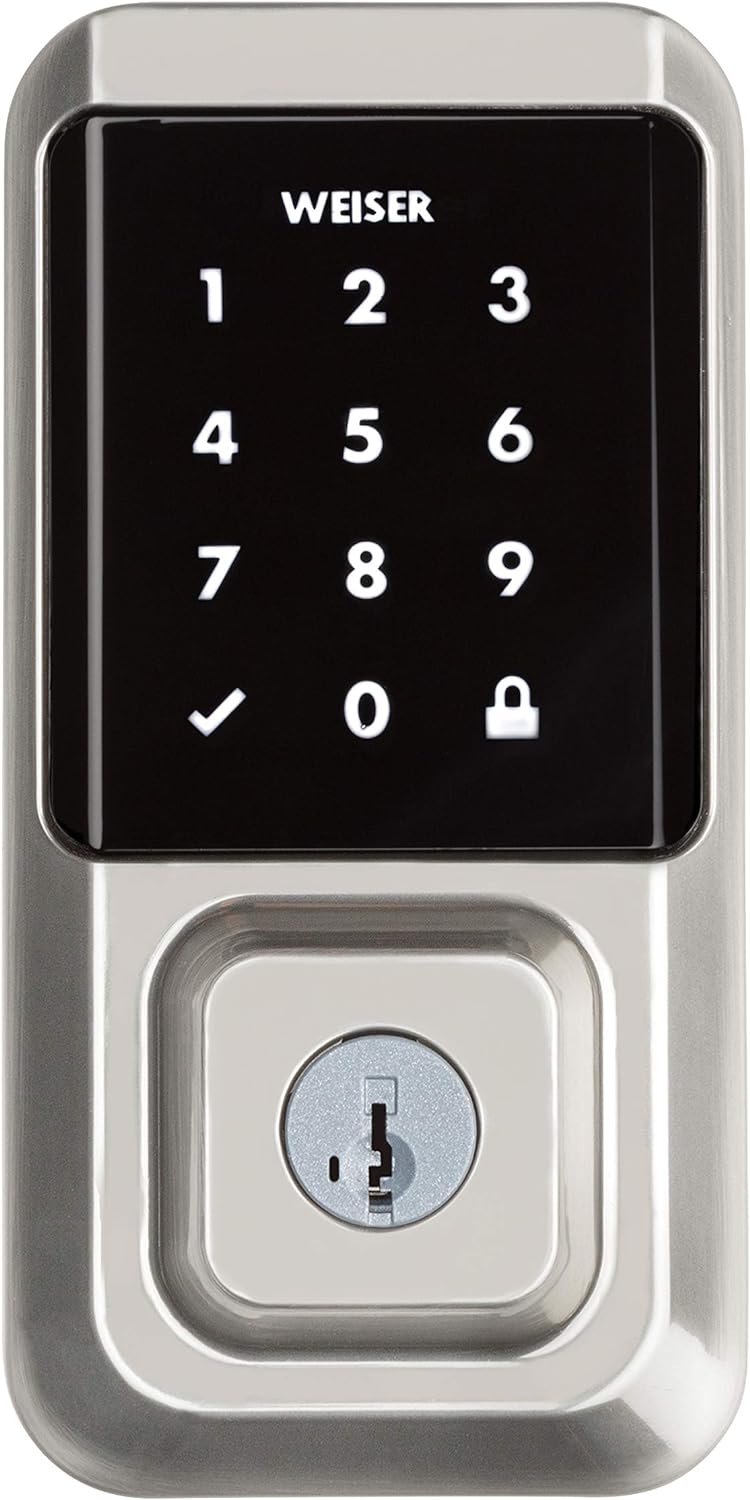 Weiser Halo 9GED25000-003 Touchscreen WiFi Smart Lock, Satin Nickel