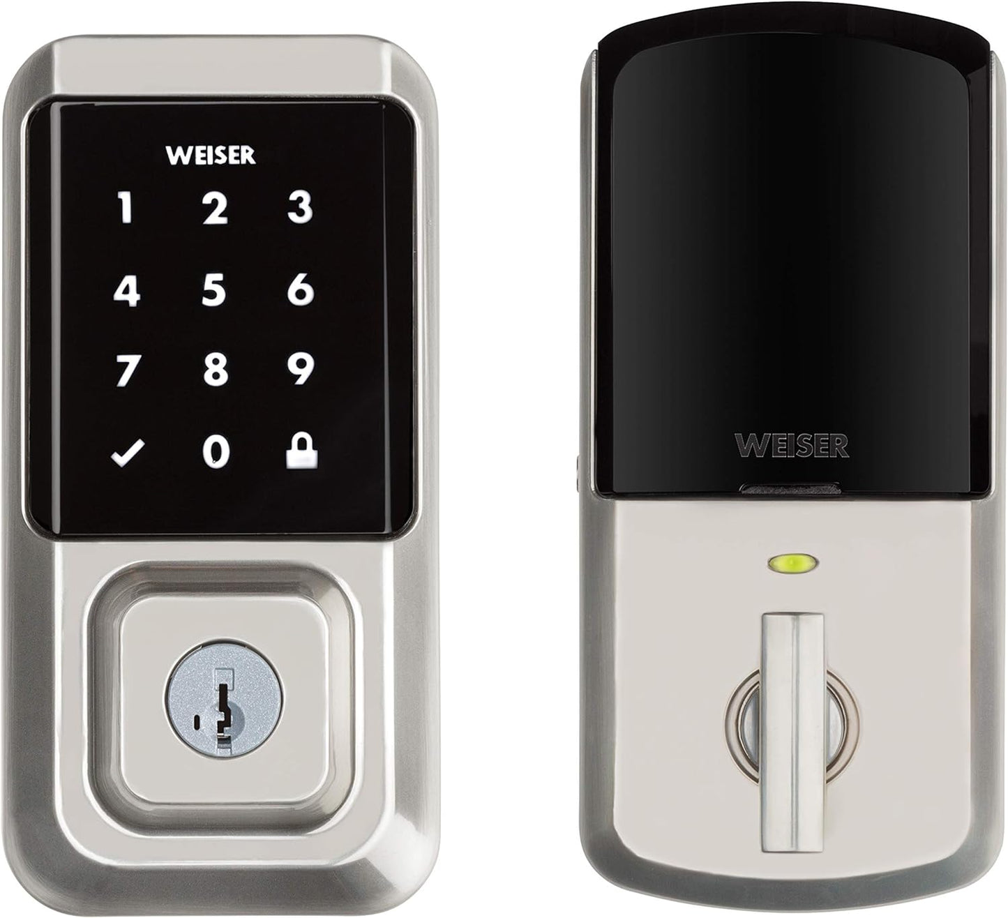 Weiser Halo 9GED25000-003 Touchscreen WiFi Smart Lock, Satin Nickel