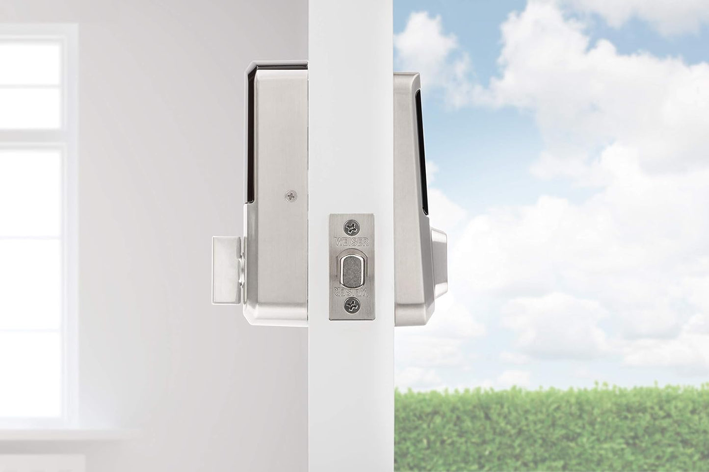 Weiser Halo 9GED25000-003 Touchscreen WiFi Smart Lock, Satin Nickel