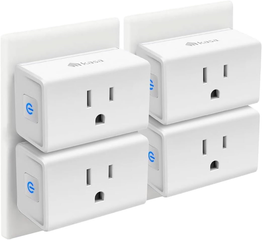 TPLink Kasa WiFi Smart Plug Mini, 4 Pack