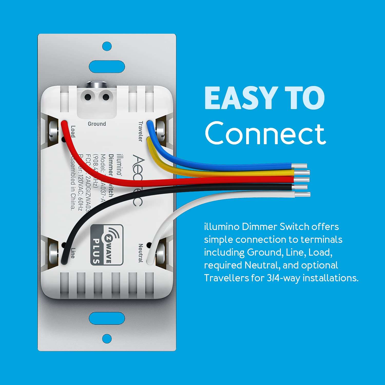 Aeotec Illumino ZWave 700 Wall Dimmer
