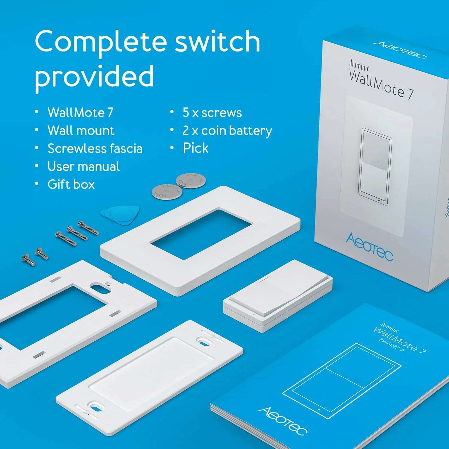 Aeotec ZWA022 Illumino Wallmote 7