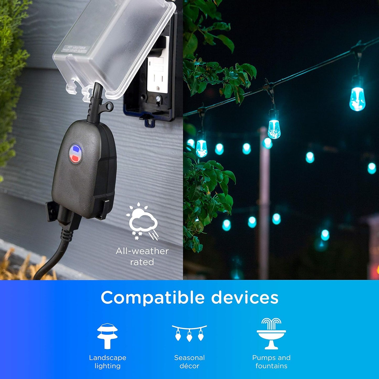 Enbrighten 51251 WiFi Outdoor Smart Plug