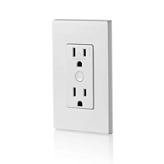 Leviton Decora Smart 2nd Generation WiFi Wall Receptacle, White