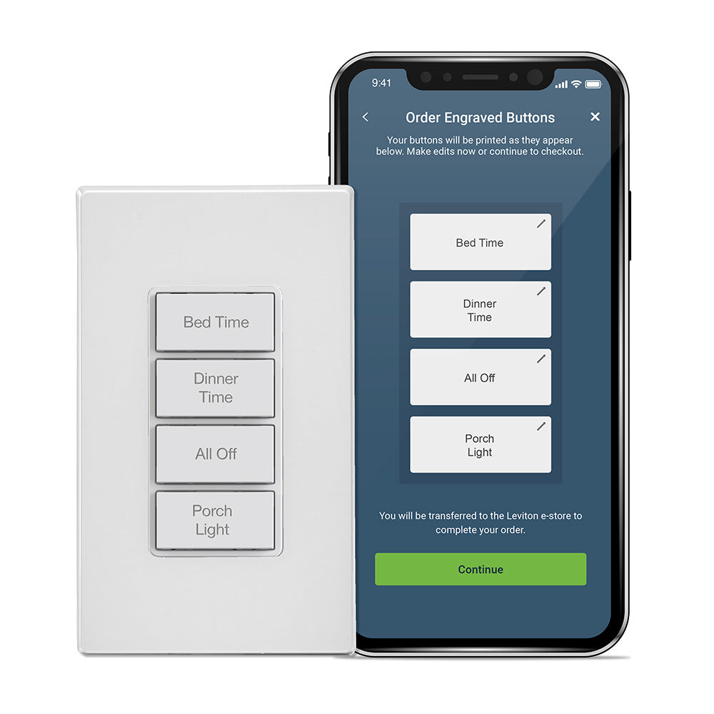 Leviton Decora Smart WiFi Scene Controller with On Off Switch Built In, Gen2 - evergreenly