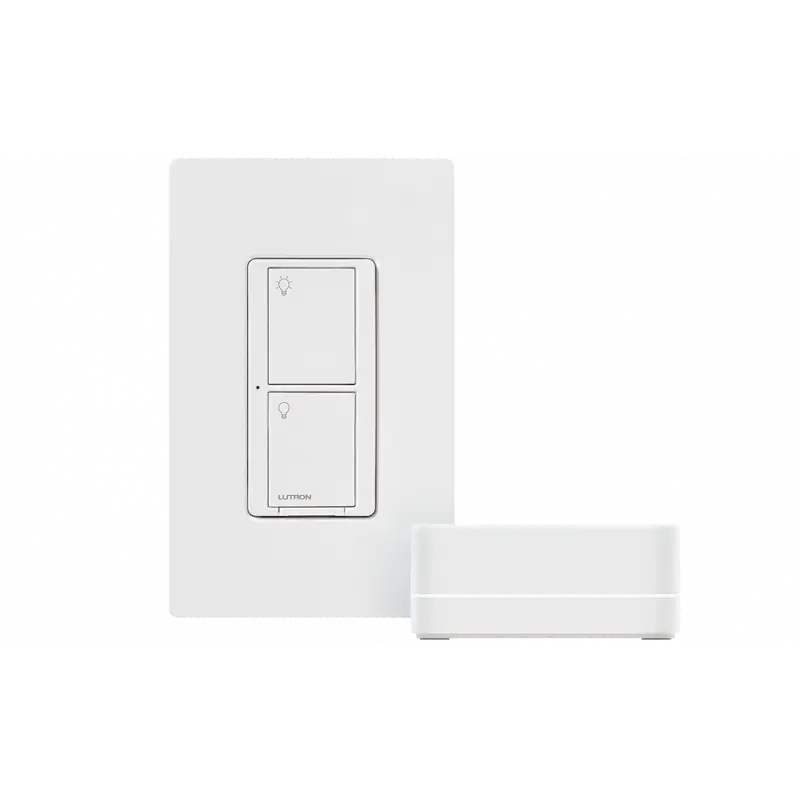 Lutron Caseta Wireless Starter Kit with Bridge, Smart Switch