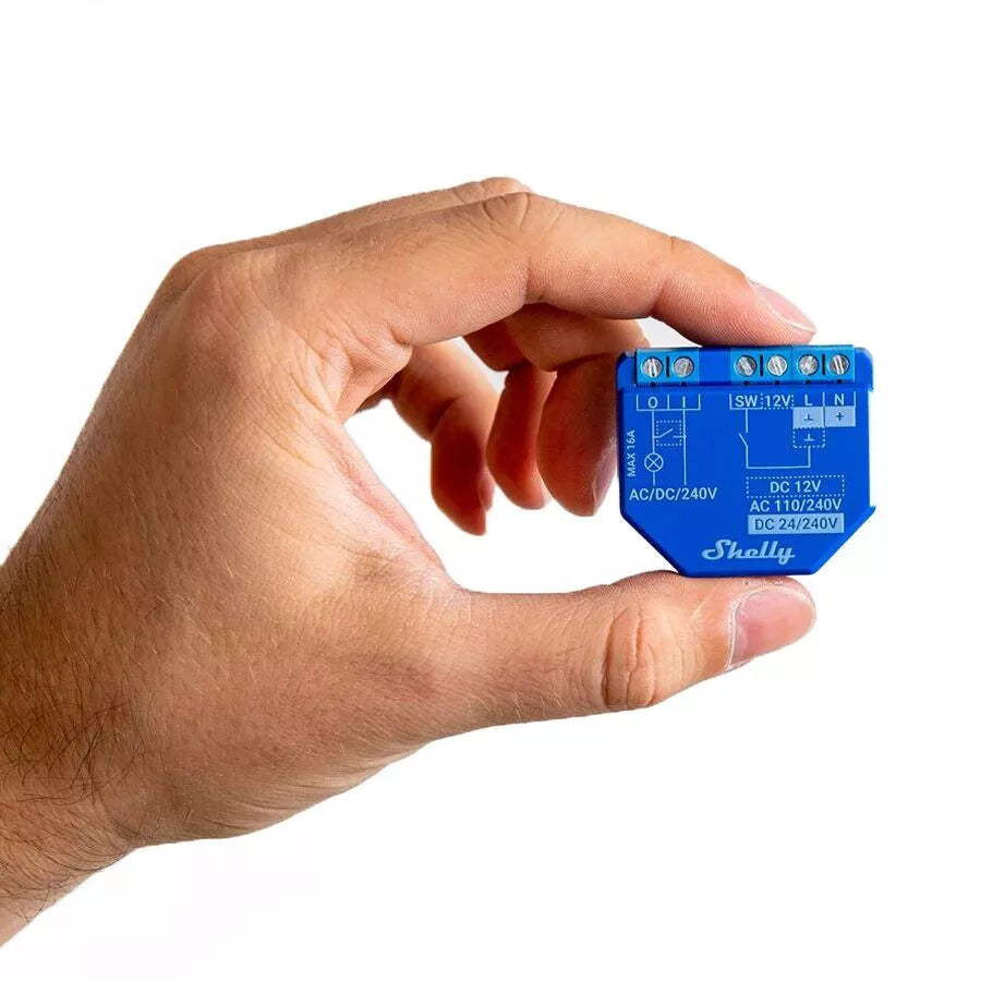 Shelly Plus 1 UL WiFi Smart Relay with Dry Contact Input - evergreenly